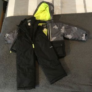Oshkosh 2T winter jacket and bib set